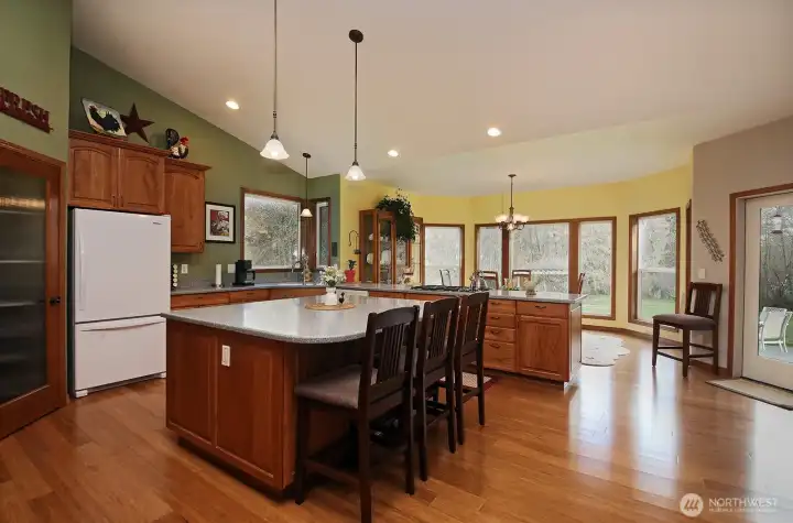 Kitchen looking to dining room.