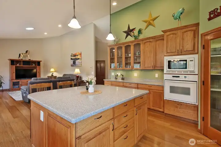 Kitchen looking toward living room.
