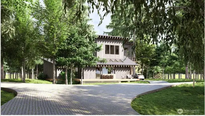 Illustrative rendering of a possible home design.