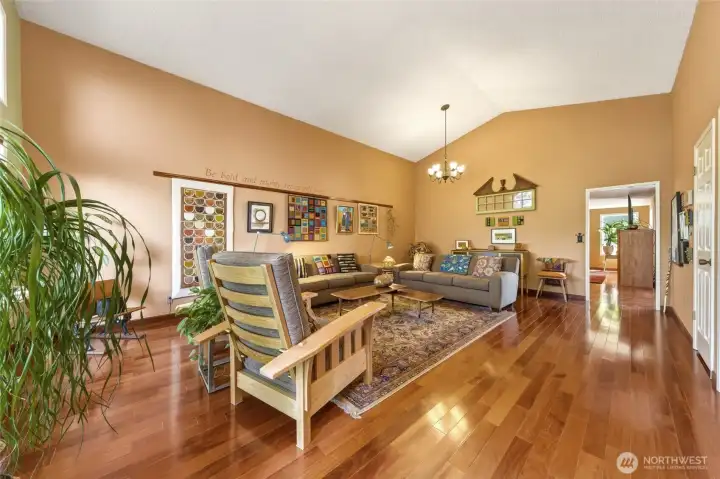 Front living room with hardwood floors