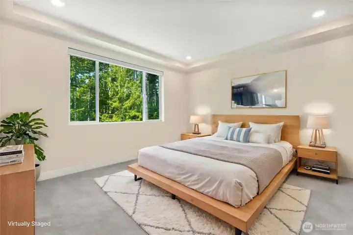 Primary Bedroom Virtually staged