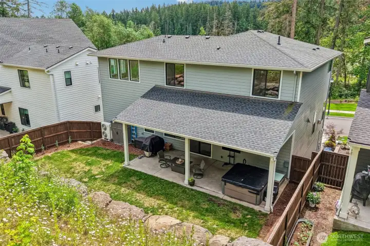 Back of home, yard Back of home, yard