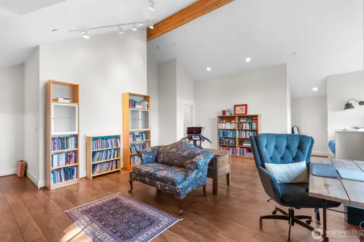 Main house upstairs giant bonus room with stunning views.