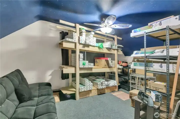 Upstairs bedroom used as storage
