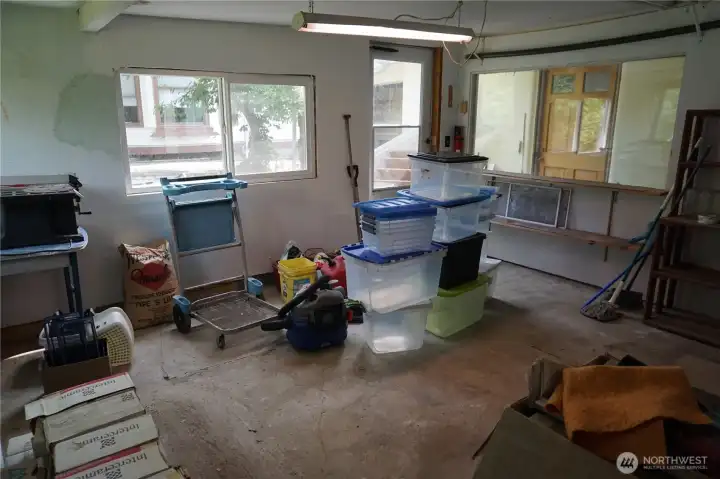 Inside the shop.