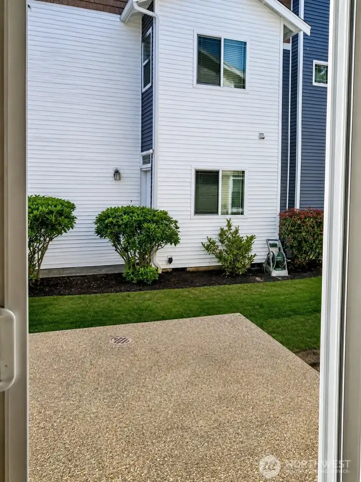 Backyard patio
