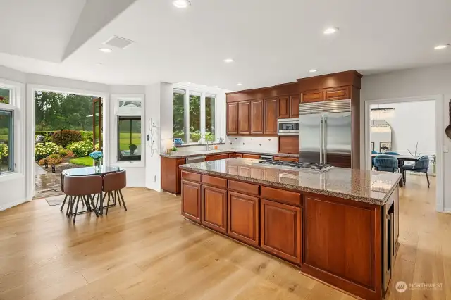 New wide plank hardwood floors throughout the main level.