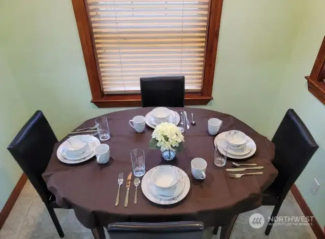 Dining room off kitchen.