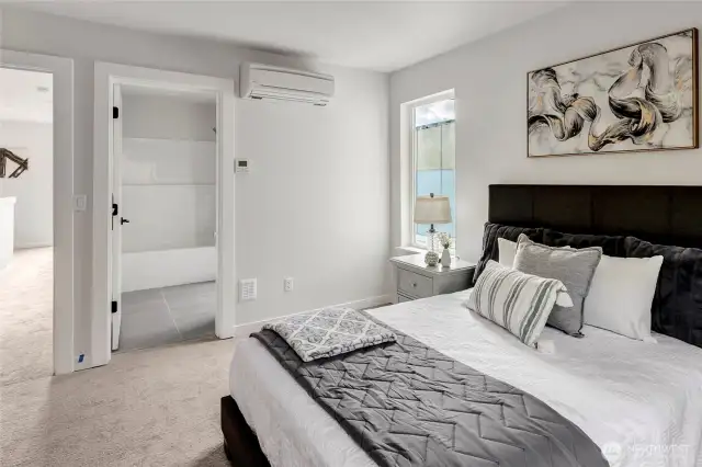 Third floor bedroom with connected bath (model home lot 24)