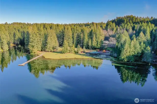 Stunning Lake Cushman views not far from the front door