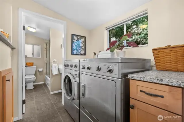 The washer and dryer are included in the sale of the home.