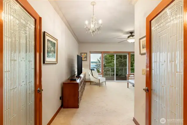 Double French Doors into the Primary Bedroom