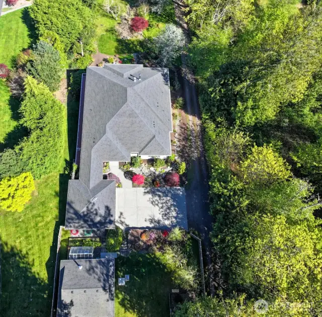 Aerial view of Home