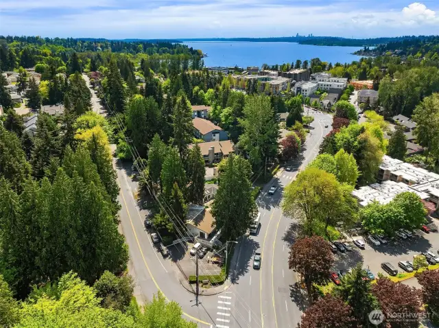 This view shows the proximity to Juanita Village and Juanita Beach.