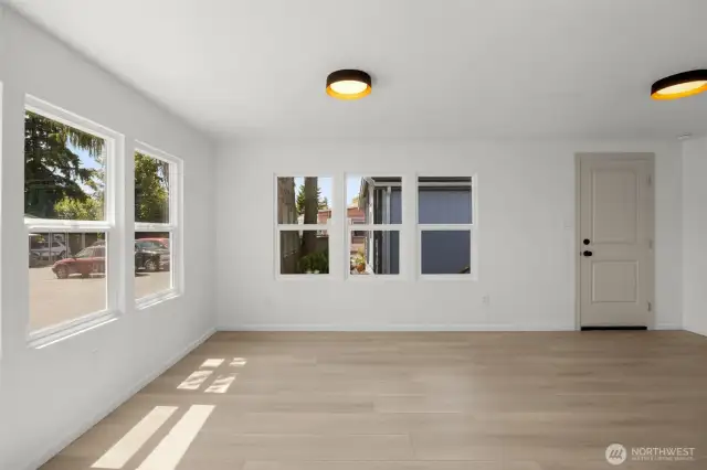 Living area without staging