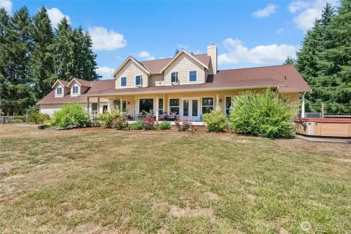 Southern facing side of home.