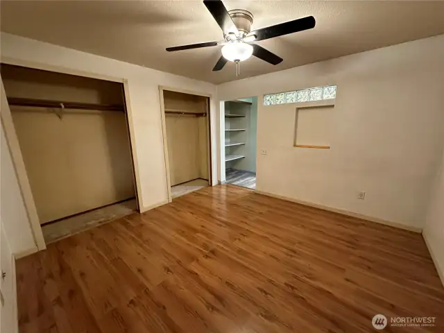 Primary Bedroom with two large closets and a 5 piece master bath