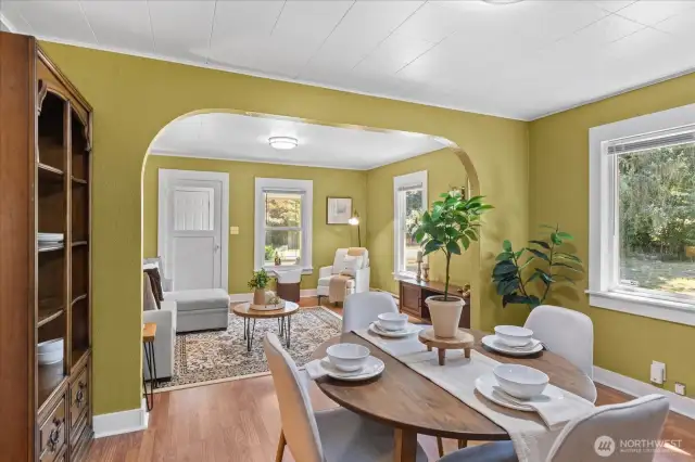Looking back to the living room from the dining room.  Plenty of space here to make it your own!