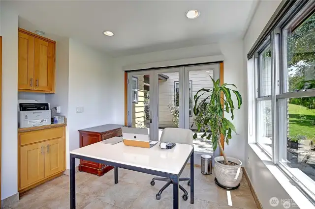 Office with views clear to the Olympic Mountains, Puget Sound, Farmland, and City....