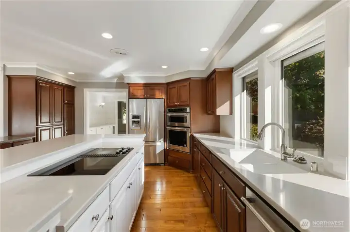Additional view of the kitchen.