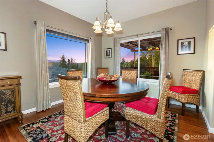 Dining Area to Deck view