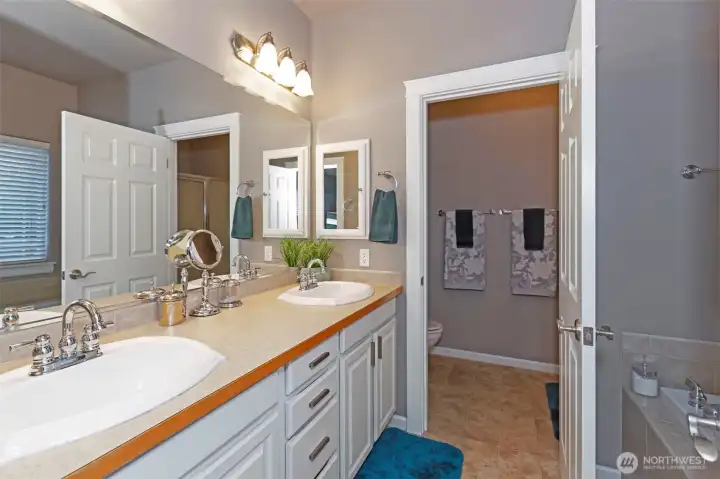 Primary Bath - Shower/WC separate.