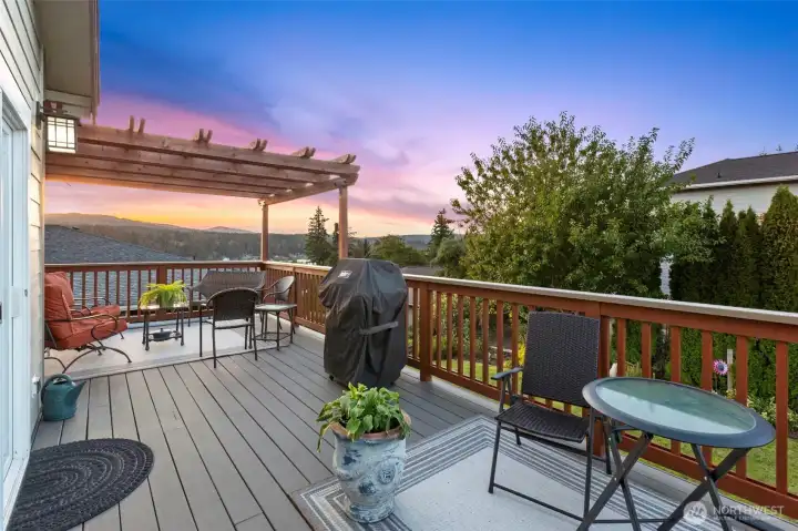 Stunning view from the back deck