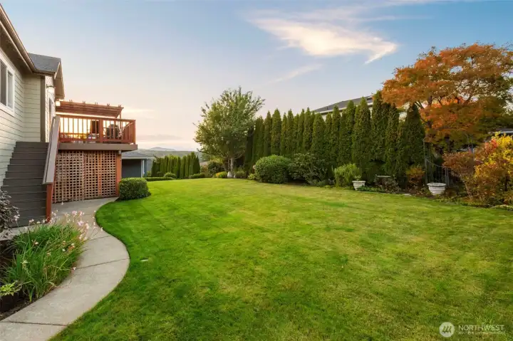 Back of the home looking west