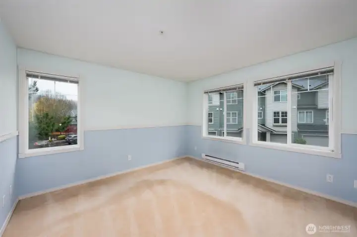 Large one bedroom condo with lots of windows