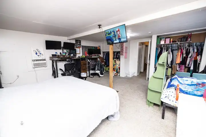 Large room including office