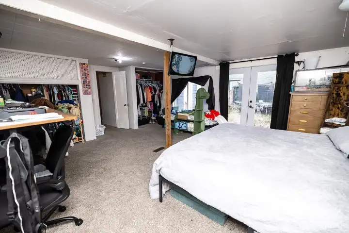 Large room including office