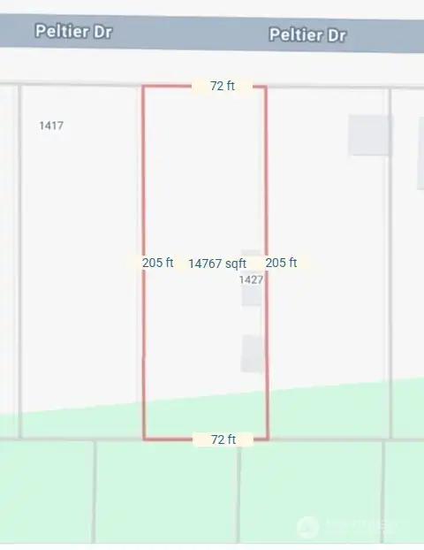Lot size is 14,767 Square Feet - Zoned RR2
