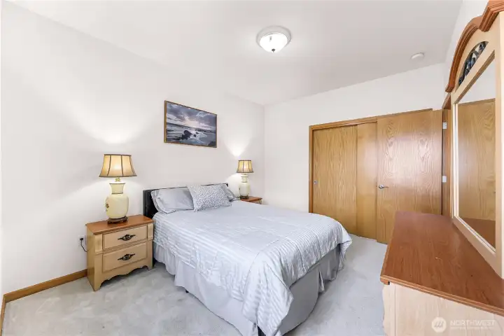 Bedroom with large closet