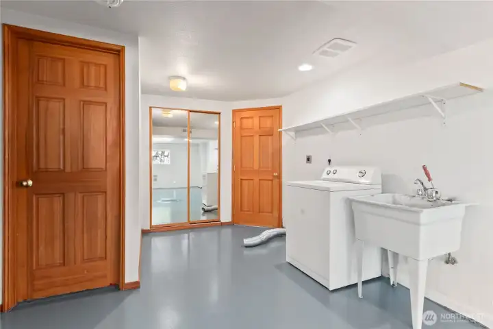 Utility  room in basement