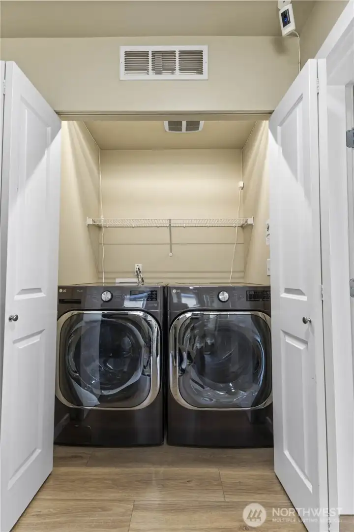 Washer & Dryer located on 2nd floor.  W/D not included in sale