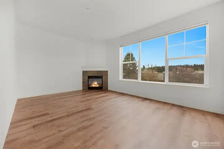 Living room without virtual staging ready for your creativity!