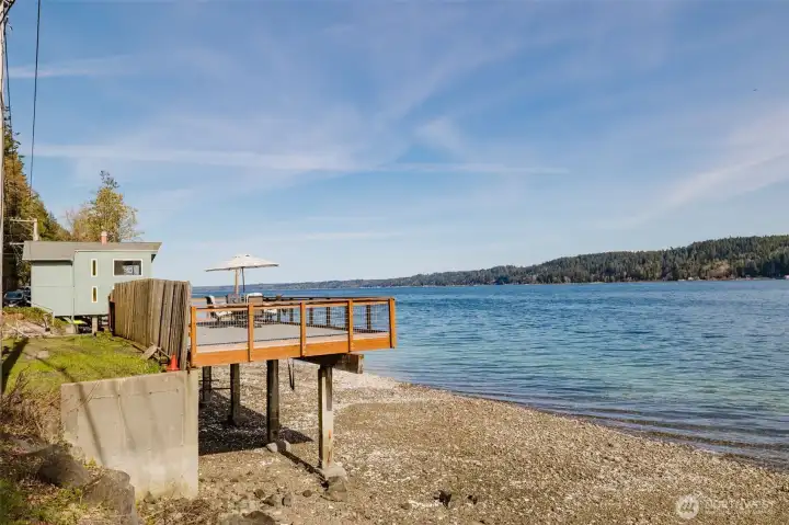 Park an RV or 5th wheel and enjoy the wonders from the updated deck!