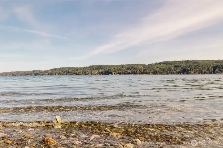 Hood Canal is an amazing waterway! The water is very clear as the tide comes in!