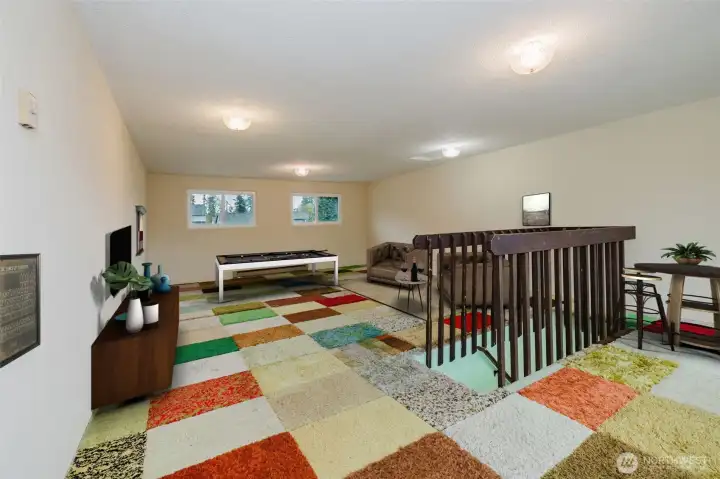 Loft, virtually staged