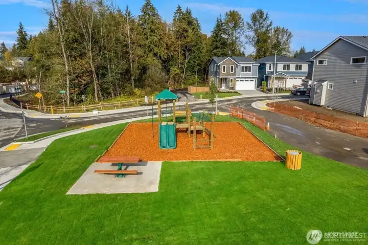 Play Structure and picnic tables in Bella Crsta