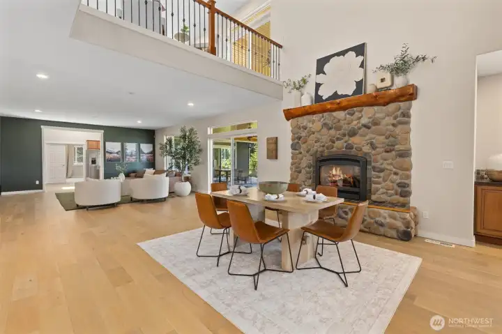 Large patio is located off the dining room