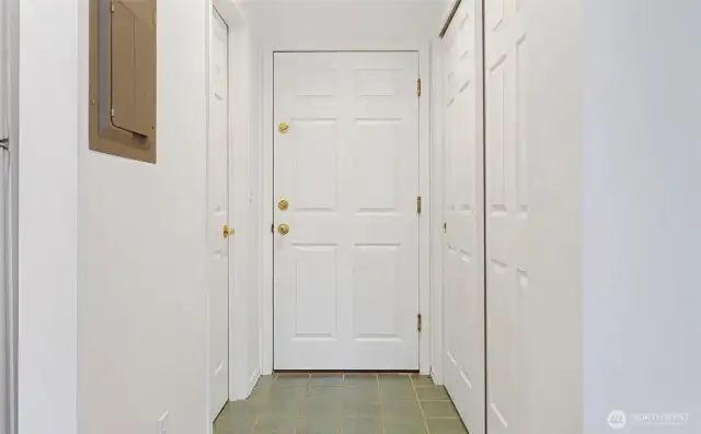 Entry with extra Closets