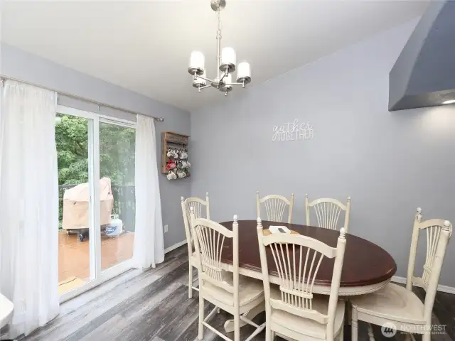 Dining Rm leads to Upper deck