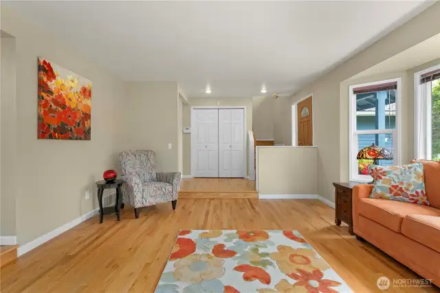 Notice the large coat closet.  Next let's go upstairs.