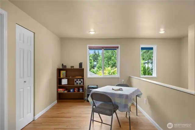This is the upper loft, just off of the second family / bonus room.