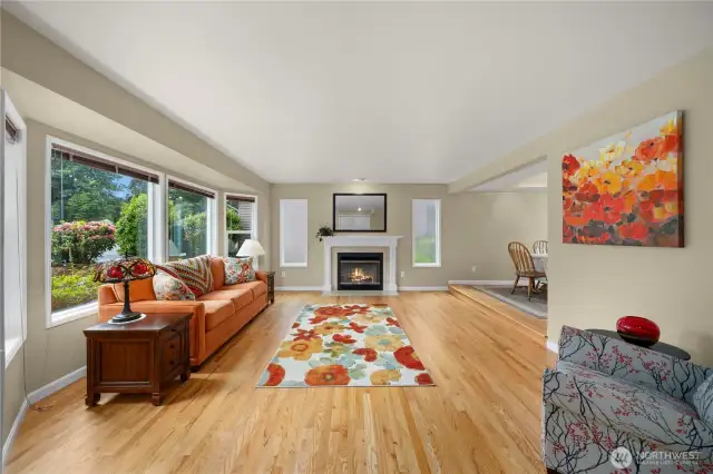 Beautiful hardwood floors on the lower level, stairs and upper hallway.