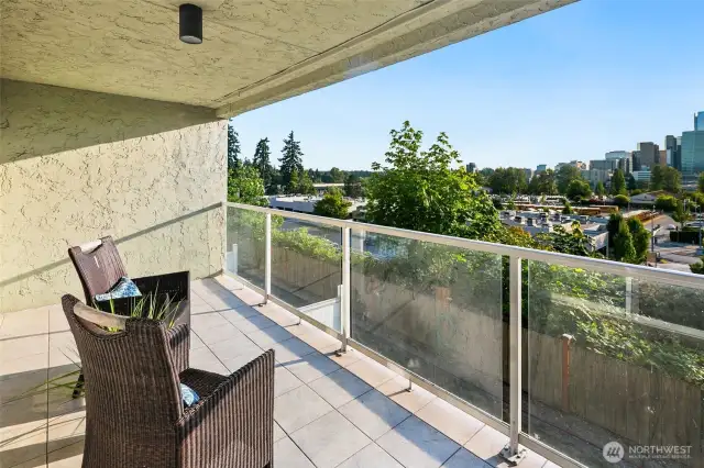 Enjoy morning coffee or evening wine on this spacious covered patio.