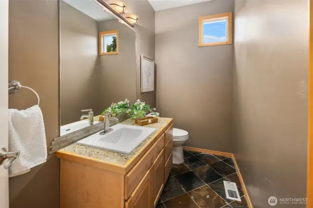 Main floor powder room.