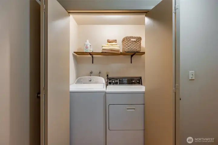 Full size laundry.