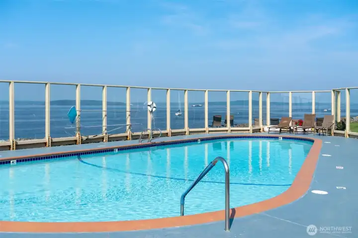 Feels like a resort with the swimming pool.